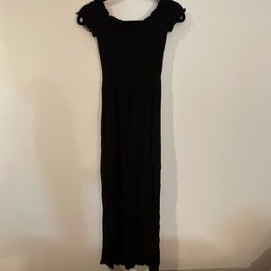 Black maxi dress